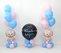 Композиция из шаров на гендер пати
