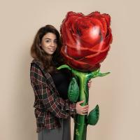 Большая фольгированная роза