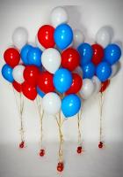 Фонтан из шаров триколор 