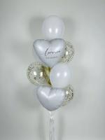 Фонтан с сердцем с надписью для мамы