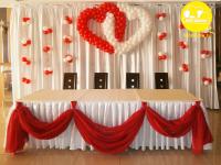 Сердца из шаров на свадьбу