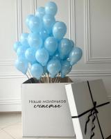 Коробка сюрприз с шарами на гендер пати