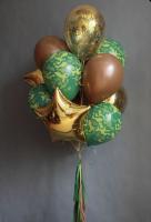 Красивый фонтан из шаров на дембель