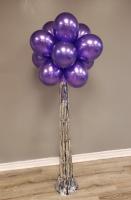Фонтан из сиреневых шаров