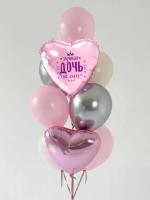 Нежный фонтан с сердцем с рисунком