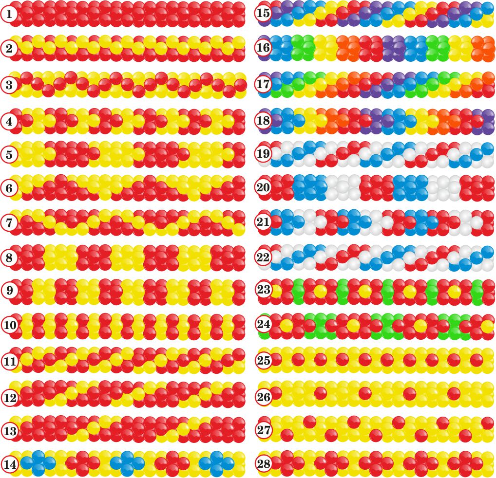 Триколор шары гирлянда схема