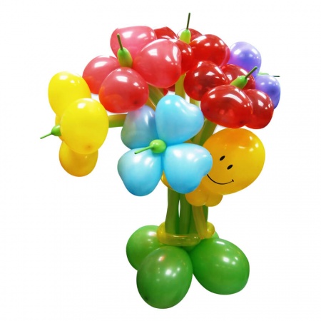 Красивые цветы из воздушных шаров