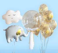 Баблс, слоник с облачком и золотой фонтан 